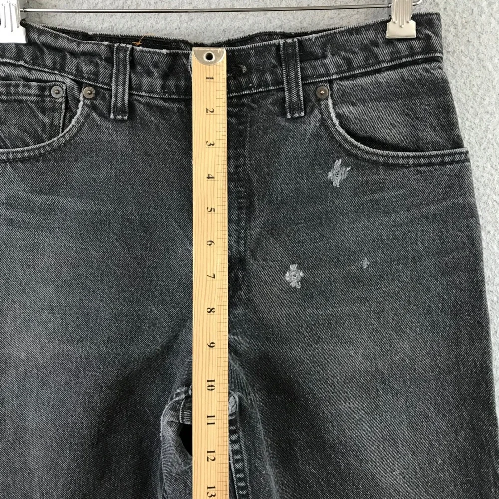 Levi Strauss 550 Mens Jeans Black Washed Relaxed Fit Denim Size 30x34
